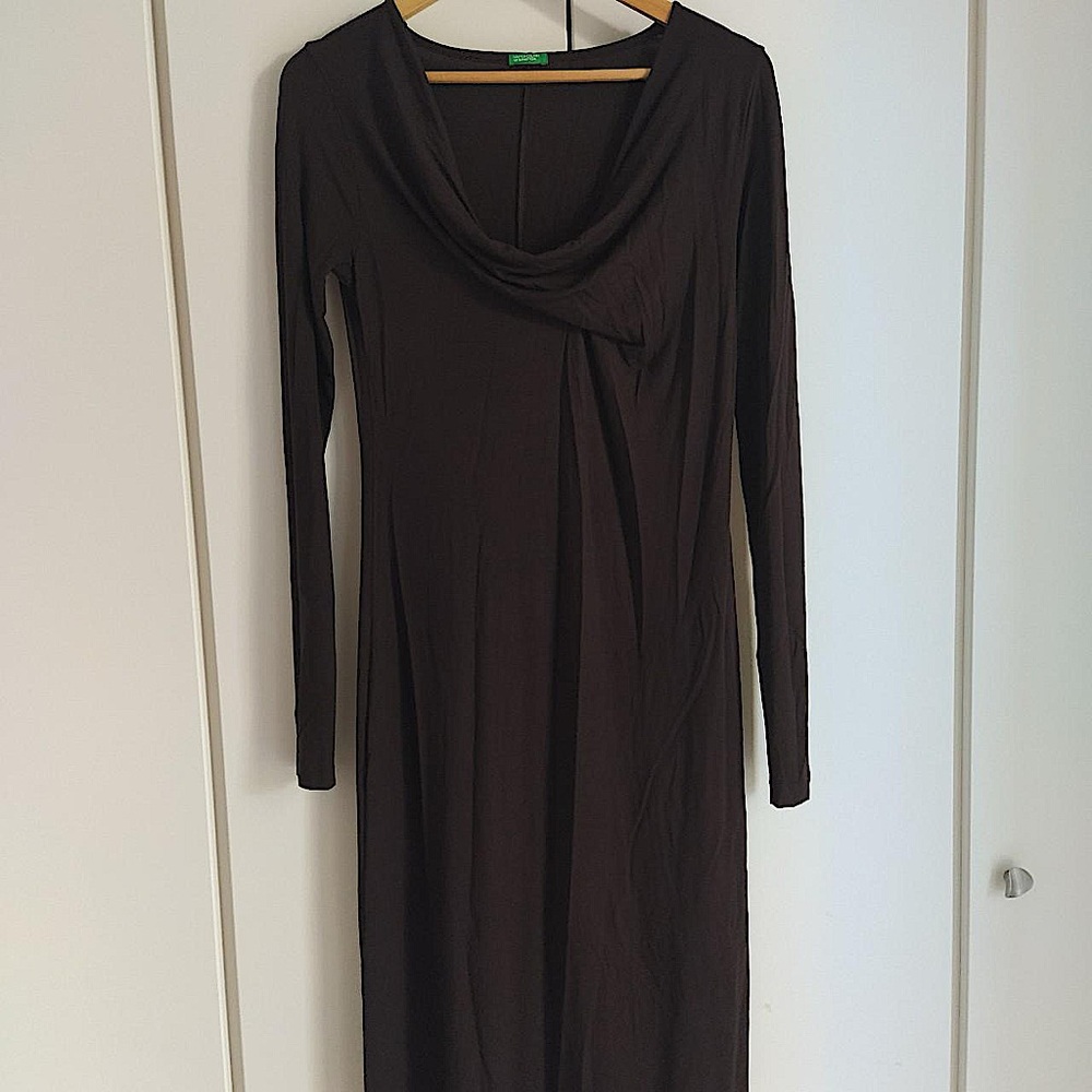 Benetton Black Midi Dress